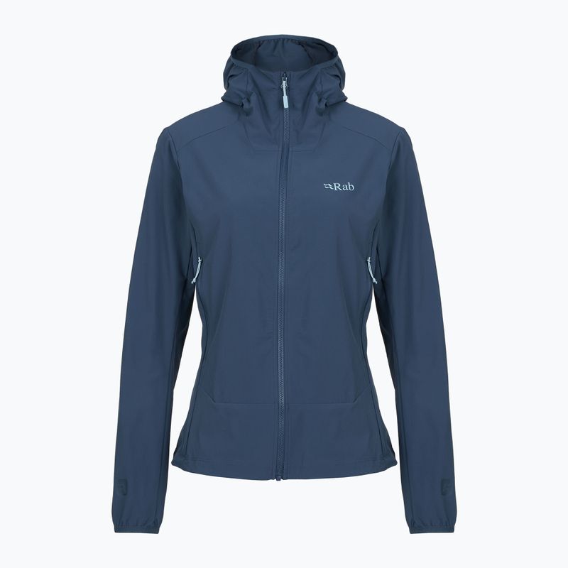 Women's softshell jacket Rab Borealis Hoody tempest blue