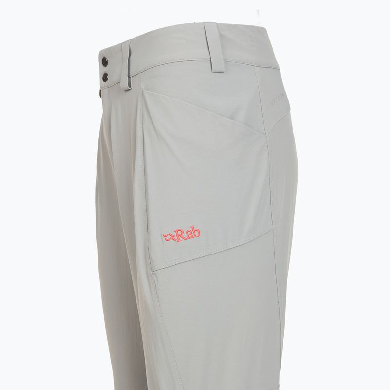 Women's trekking trousers Rab Incline Light zinc 3