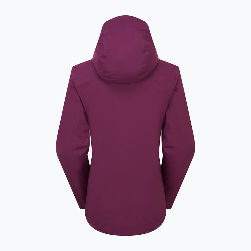 Women's waterproof jacket Rab Downpour Light mulberry 2