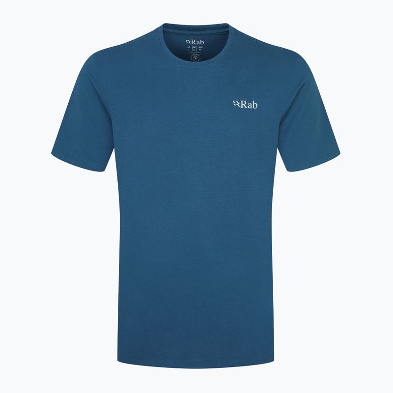 Men's Rab Stance Mountain Peak t-shirt tempest blue