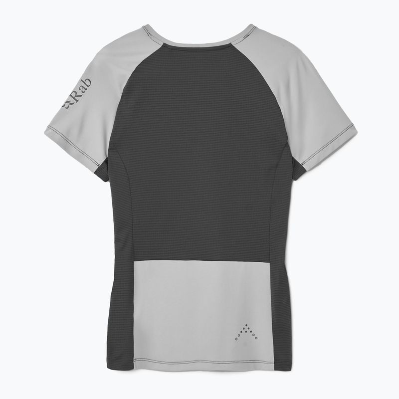 Women's Rab Trail Tee dark pewtwer/graphene t-shirt 2