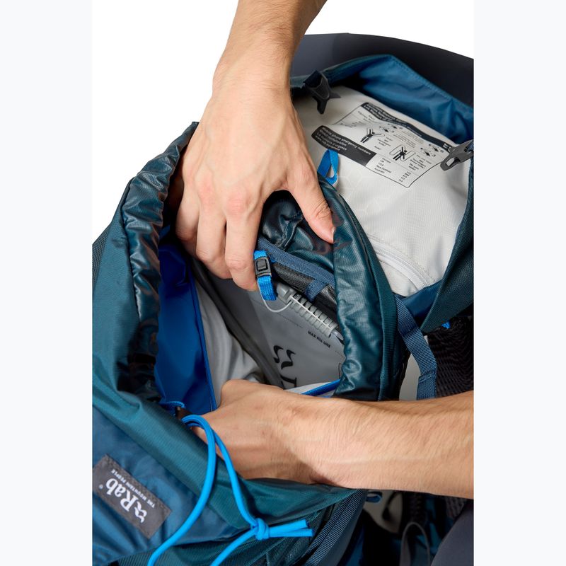 Rab Exion 38 l tempest blue hiking backpack 13