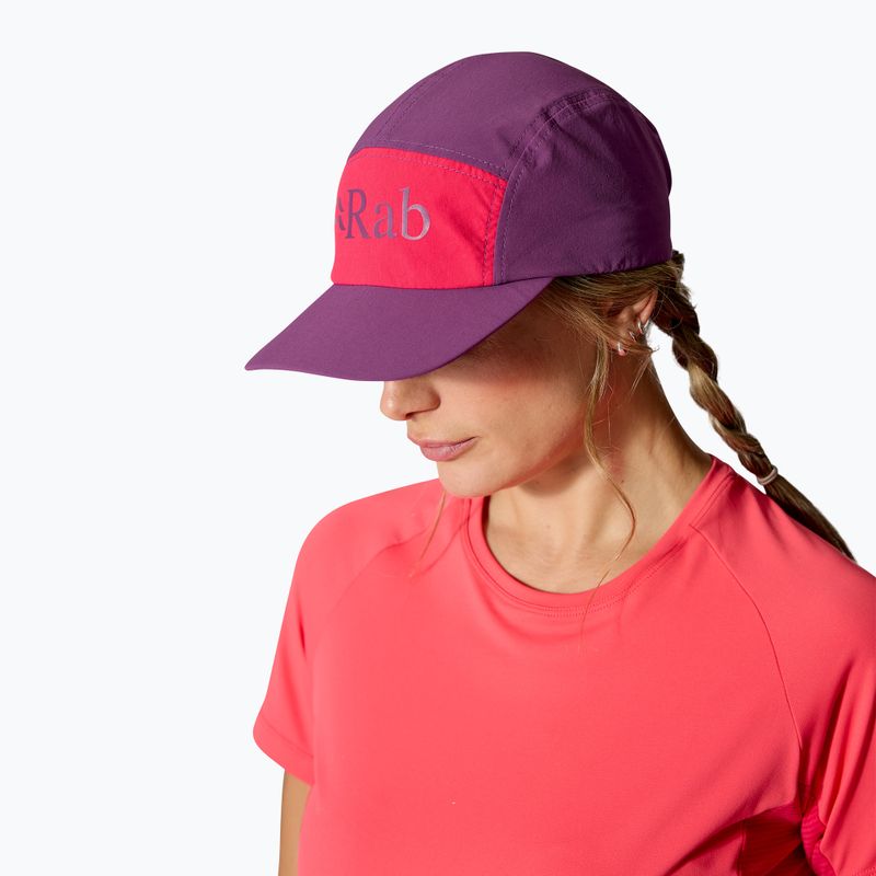Rab Talus 5 Panel plum/watermelon baseball cap 4