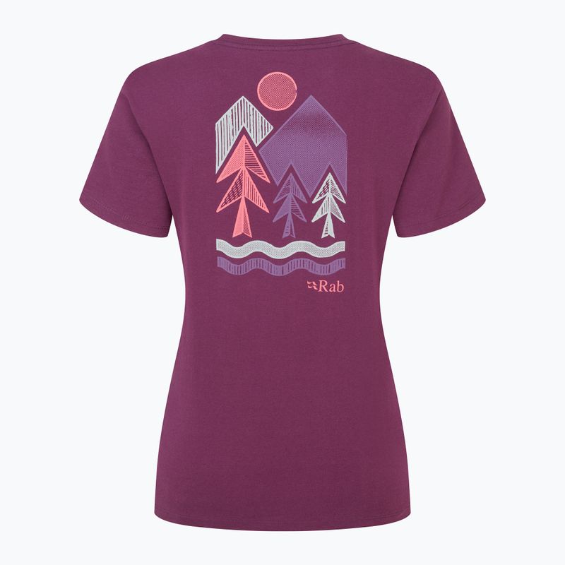 Women's t-shirt Rab Tuku Vista Tee mulberry 2