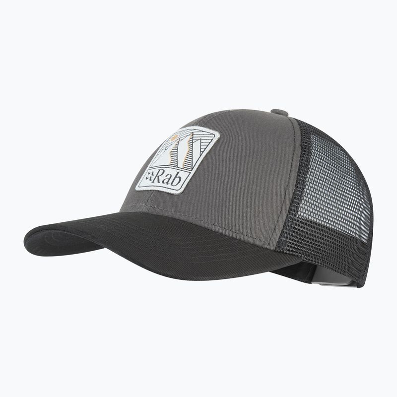 Rab Dihedral Badge graphene/beluga baseball cap