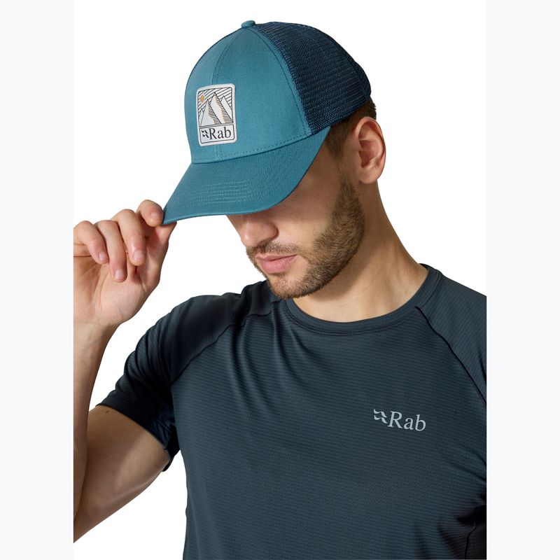 Rab Dihedral Badge baseball cap orion blue 4
