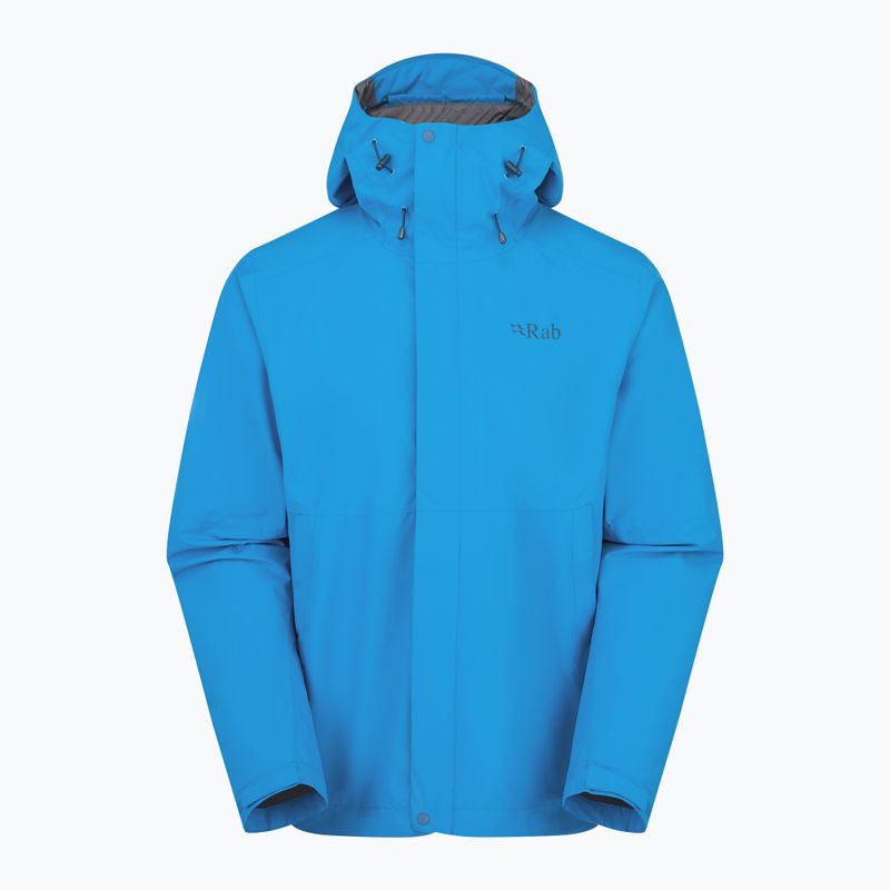 Rab Downpour men's rain jacket maya blue 10