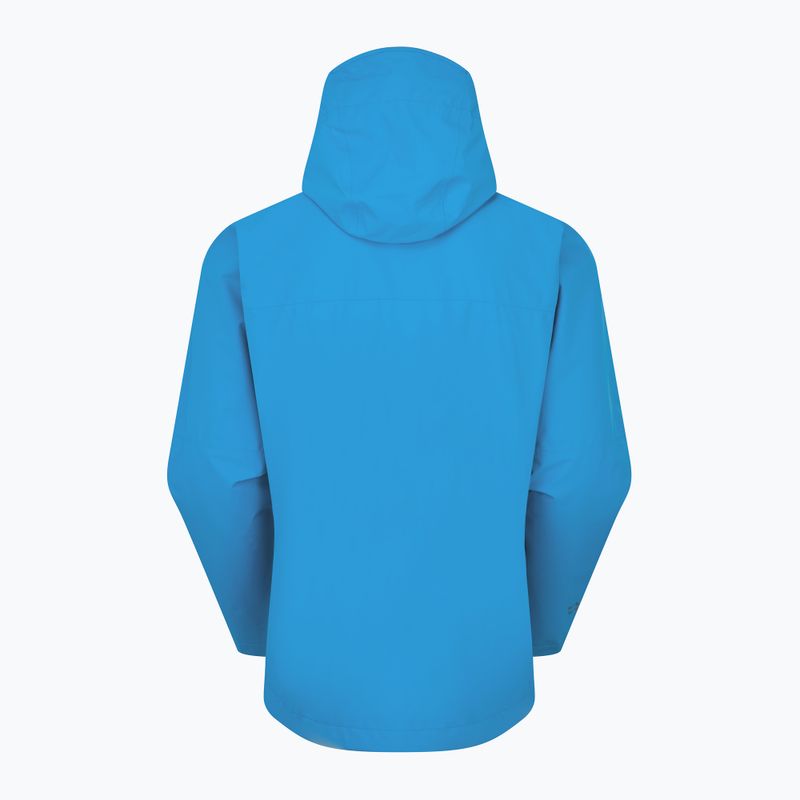 Rab Downpour men's rain jacket maya blue 11