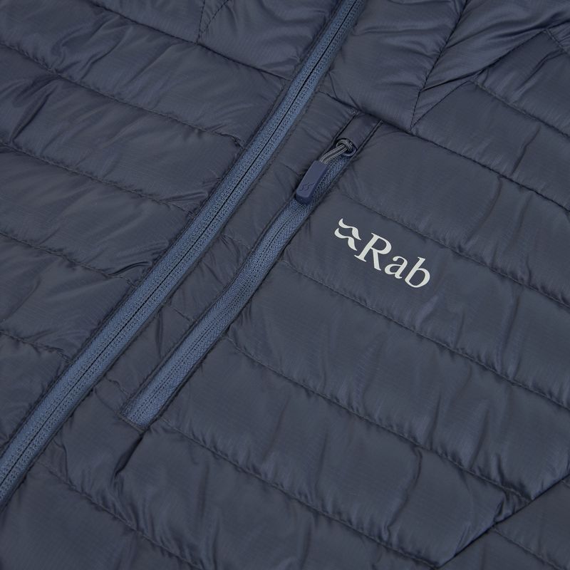 Women's down jacket Rab Microlight Alpine steel 3