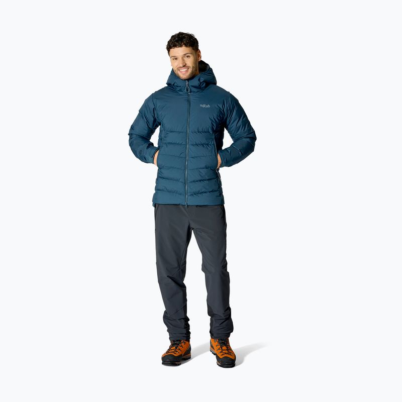 Men's down jacket Rab Infinity Windstopper Hoody tempest blue 2