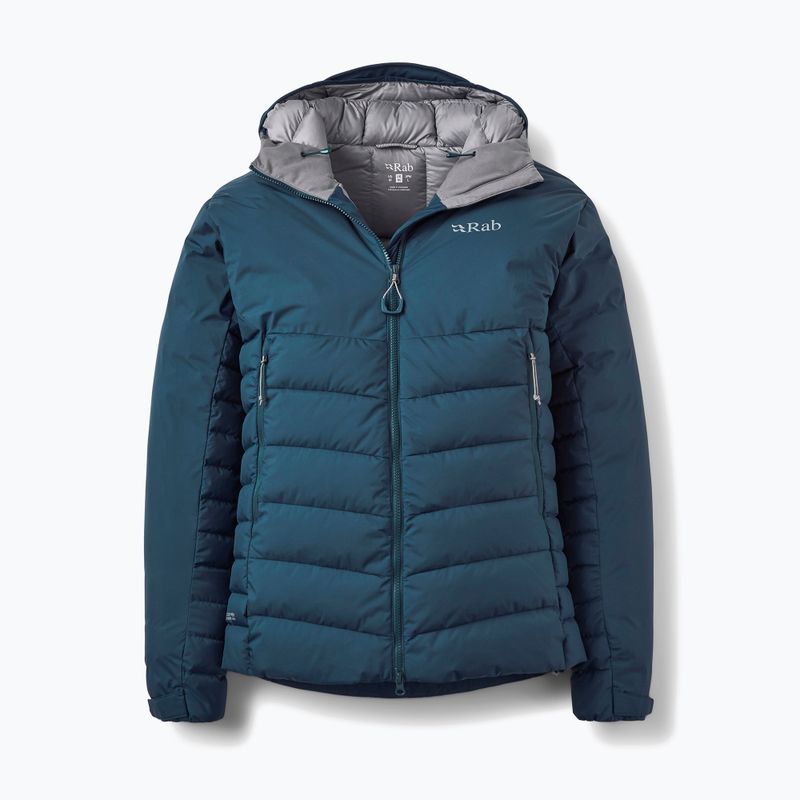 Men's down jacket Rab Infinity Windstopper Hoody tempest blue 4