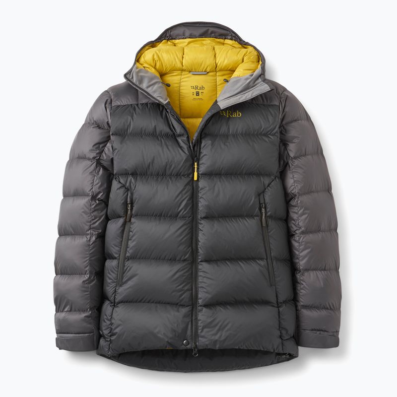 Men's down jacket Rab Neutrino Pro Hoody black/graphene 4