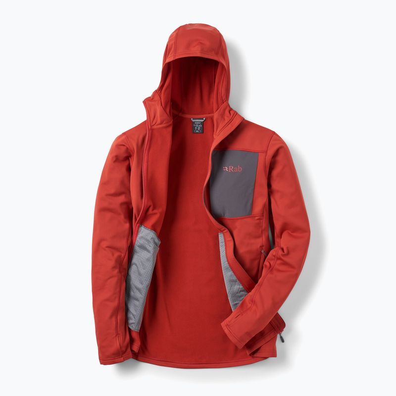 Men's sweatshirt Rab Superflux Hoody tuscan red 2