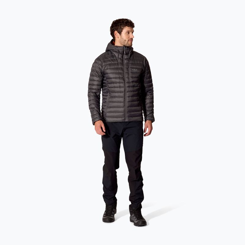 Men's down jacket Rab Microlight Alpine Hoody graphene 2