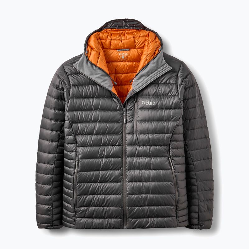 Men's down jacket Rab Microlight Alpine Hoody graphene 4