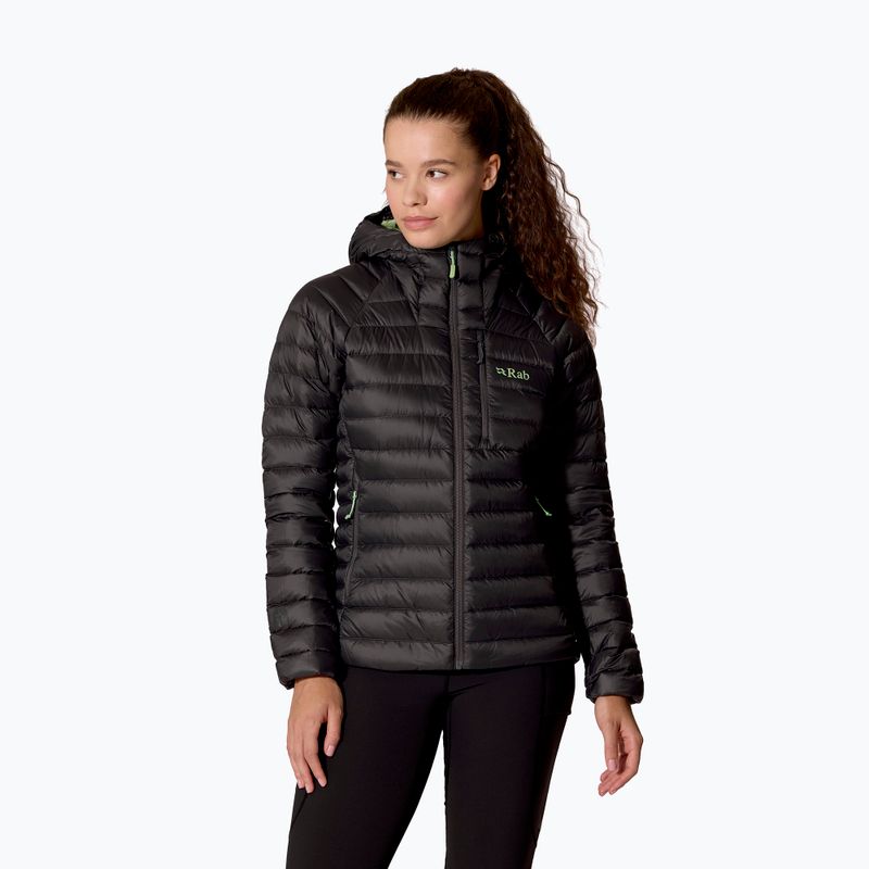 Women's down jacket Rab Microlight Alpine Hoody graphene