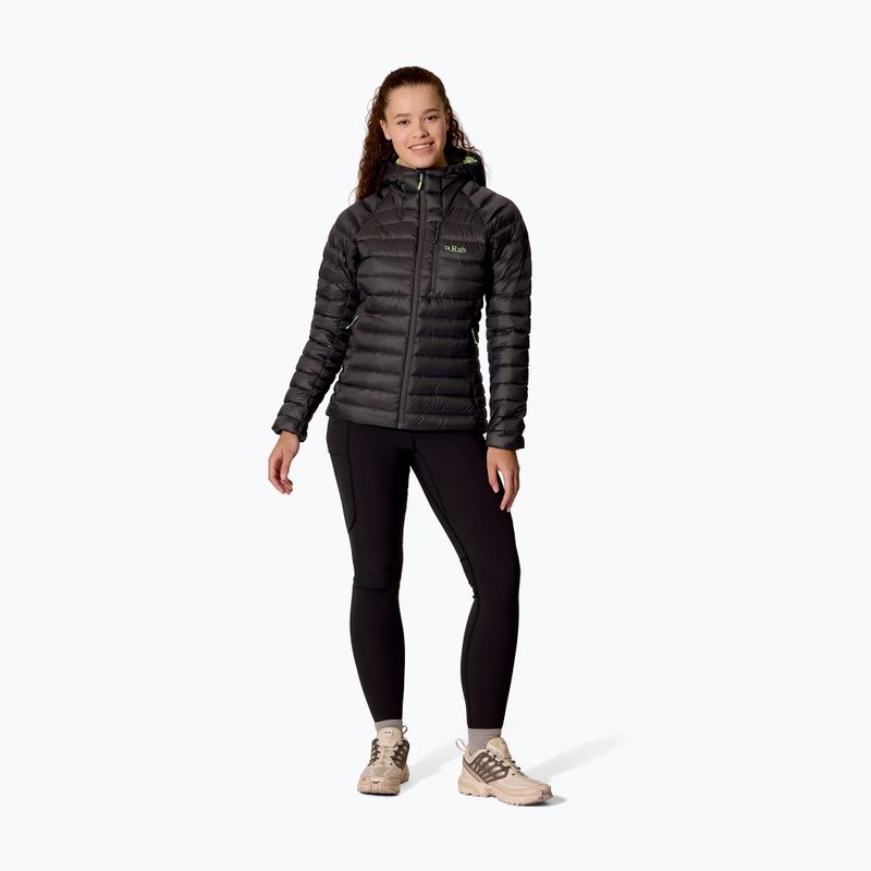 Women's down jacket Rab Microlight Alpine Hoody graphene 2