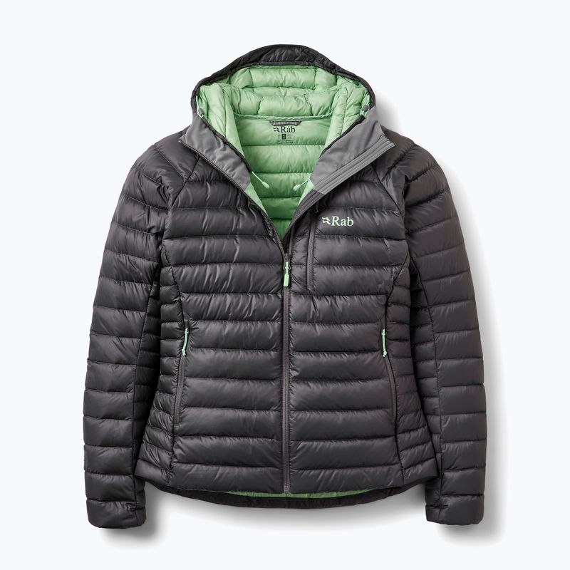 Women's down jacket Rab Microlight Alpine Hoody graphene 4