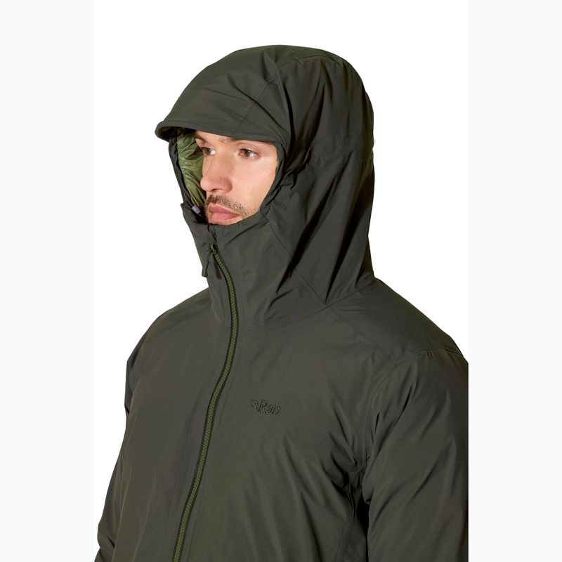 Men's down jacket Rab Valiance dark army 4