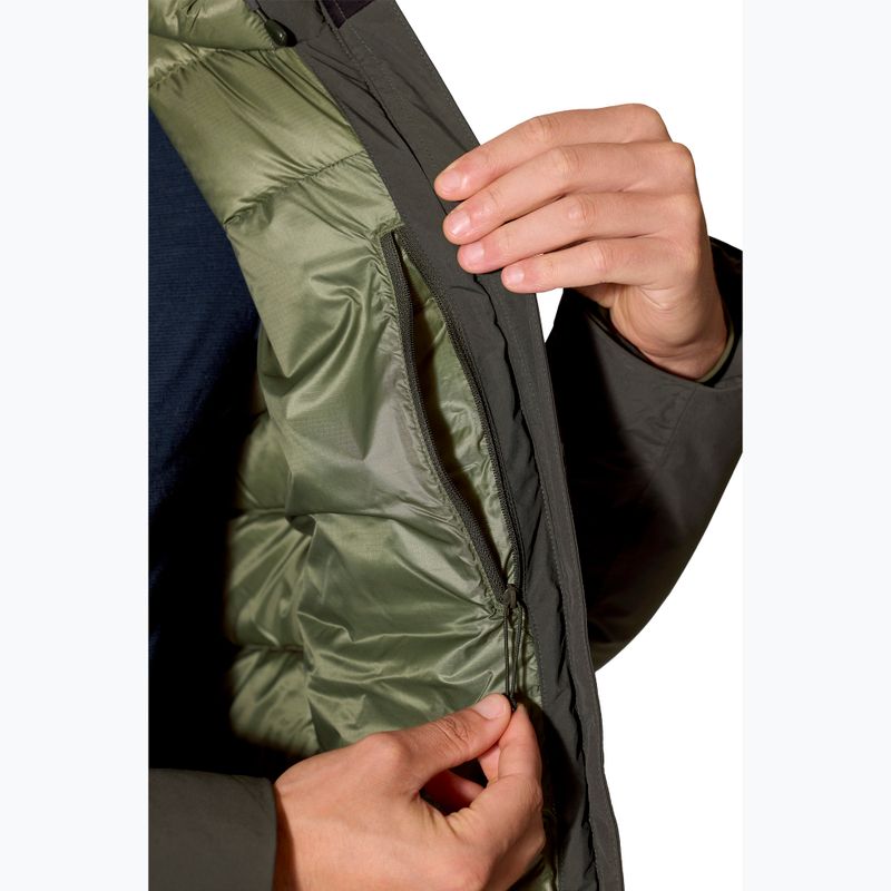 Men's down jacket Rab Valiance dark army 13
