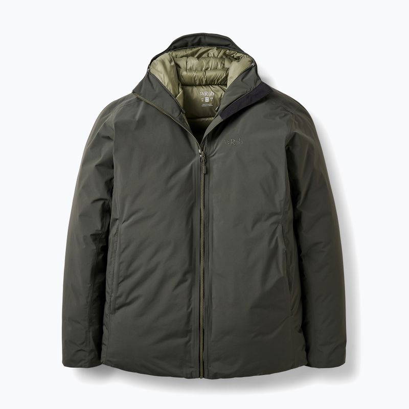 Men's down jacket Rab Valiance dark army 14