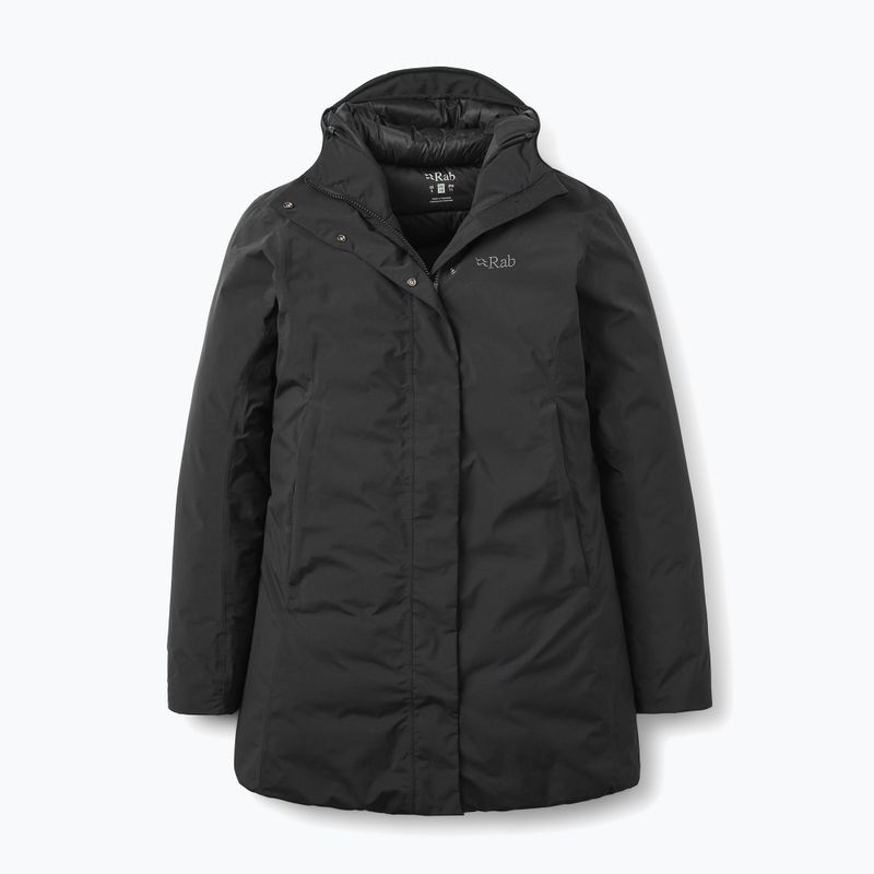 Women's down coat Rab Valiance Parka black 4
