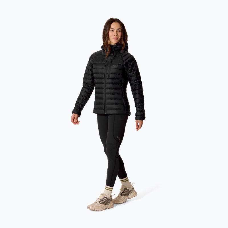 Women's down jacket Rab Microlight Alpine Hoody black 2