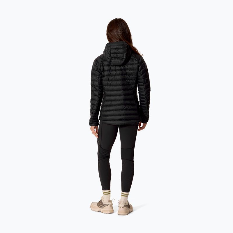 Women's down jacket Rab Microlight Alpine Hoody black 3