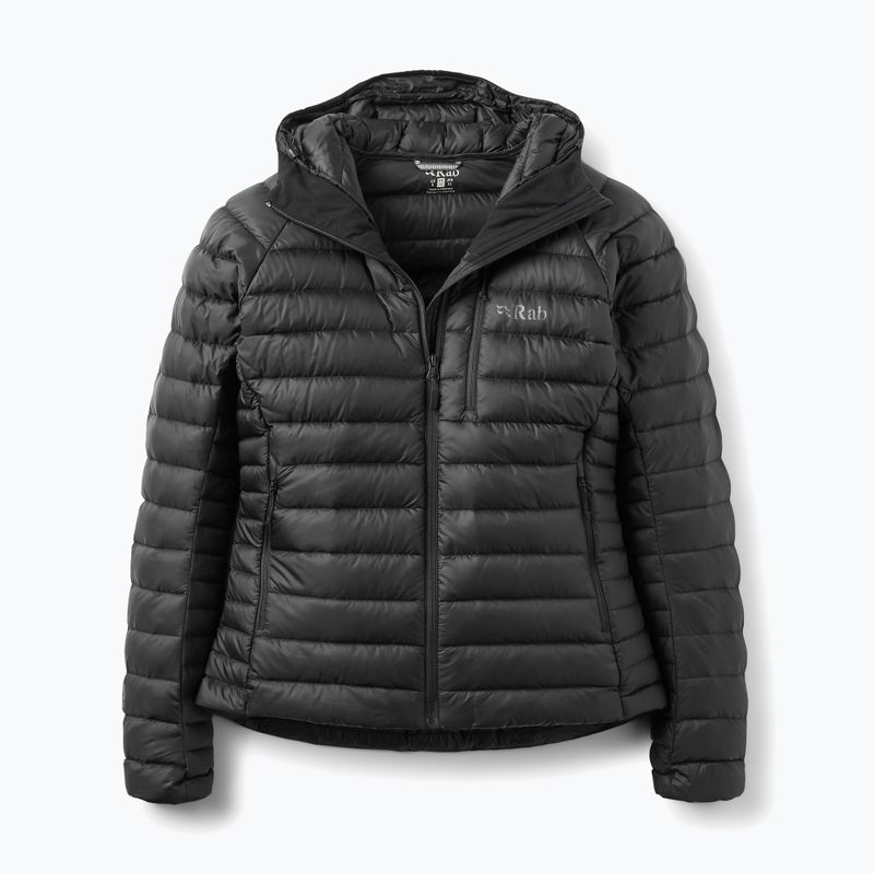 Women's down jacket Rab Microlight Alpine Hoody black 4