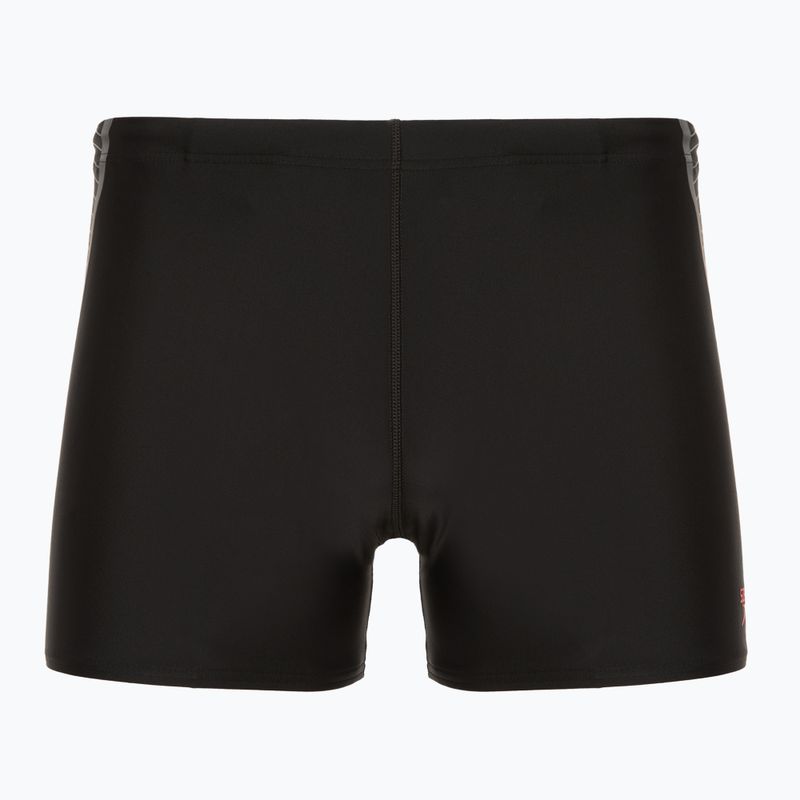 Men's swimming trunks Speedo Placement Aquashort black/red
