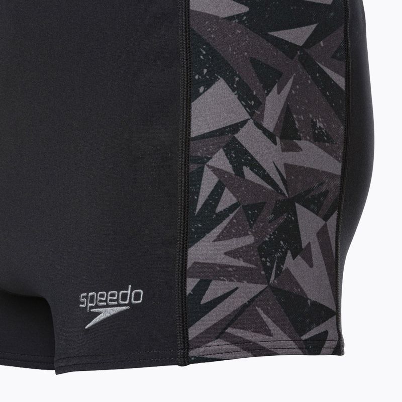 Speedo Hyperboom black/oxid grey swim trunks 4