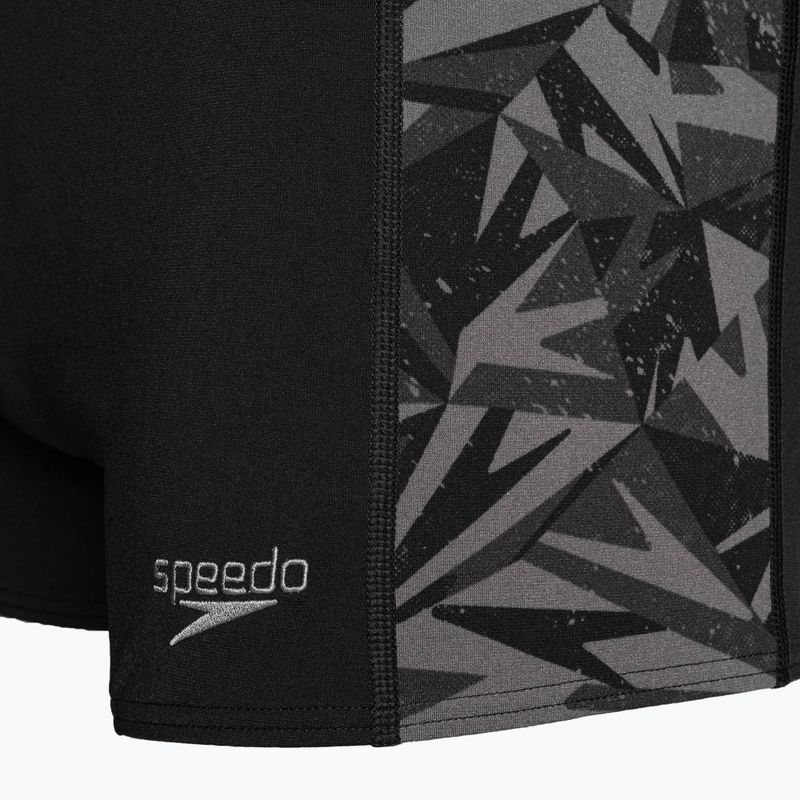 Speedo Hyperboom black/oxid grey swim trunks 3