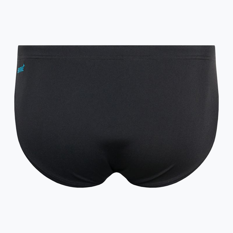 Men's Speedo Hyper Boom Splice Swim Brief black/blue 8-00301715147 2