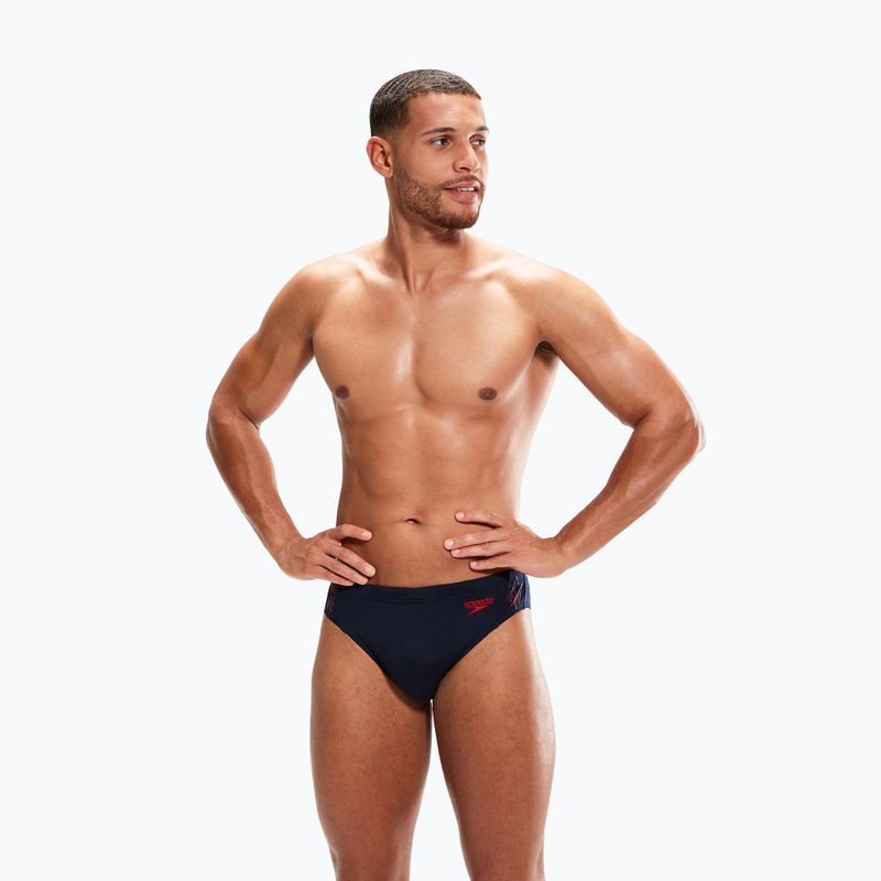 Men's Speedo Hyper Boom Splice Brief swim briefs navy blue 8-00301715148 6