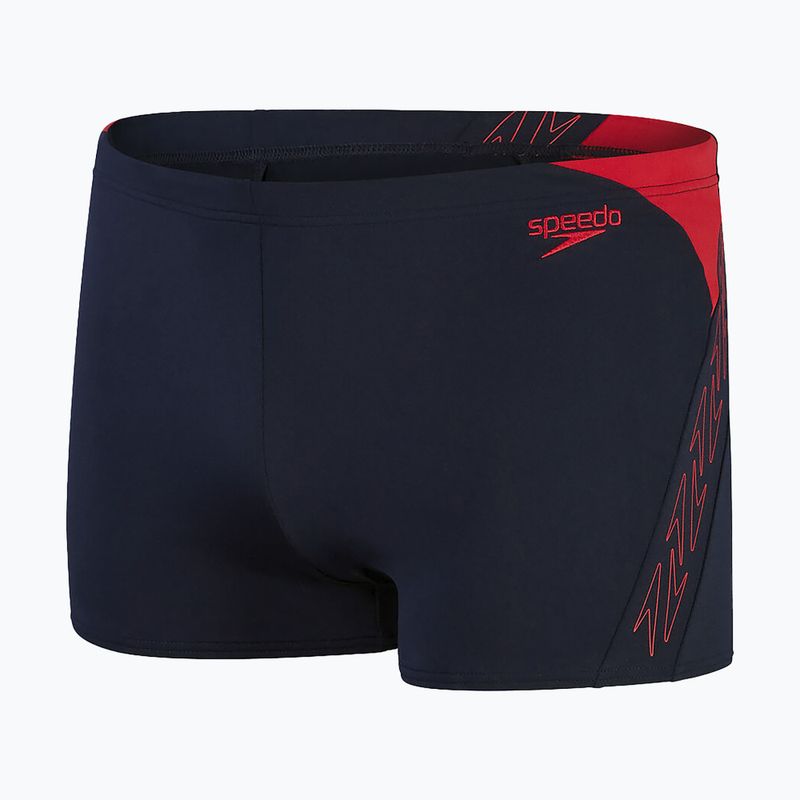 Men's Speedo Hyper Boom Splice swim boxers navy blue 8-00302015147 4