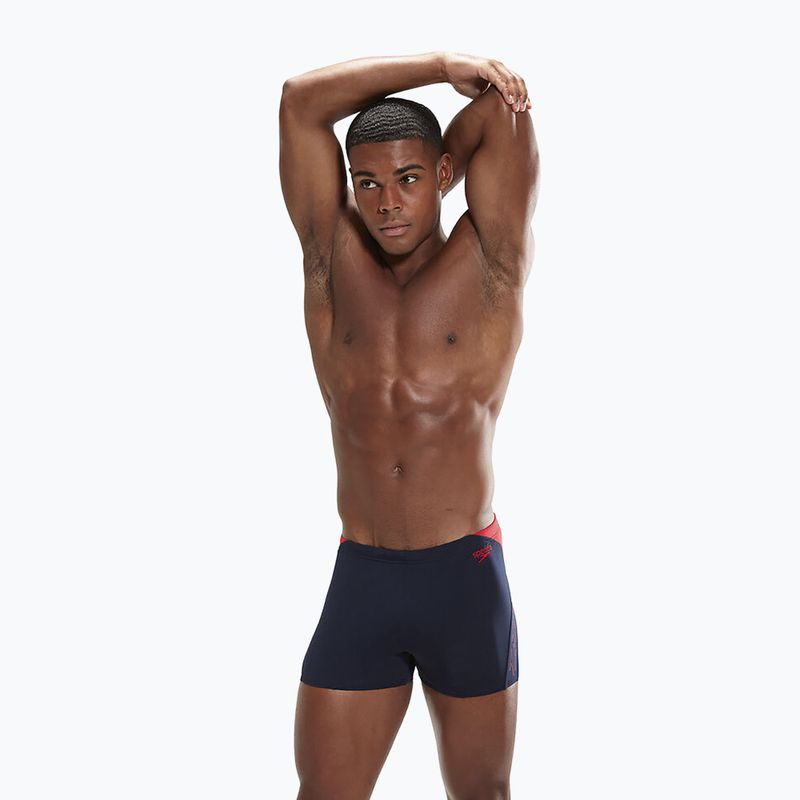 Men's Speedo Hyper Boom Splice swim boxers navy blue 8-00302015147 5