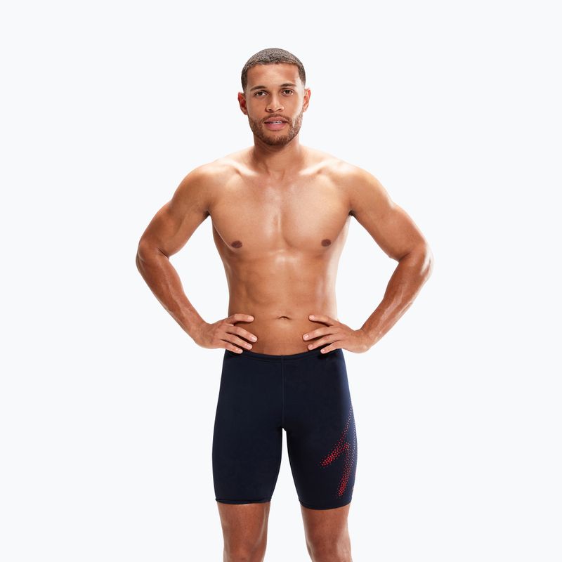 Men's Speedo Hyper Boom Placement Swim Jammer navy blue 8-00302115194 4
