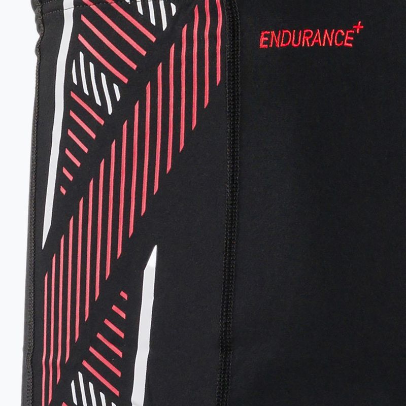Men's Speedo Tech Panel Aquashort swim boxers black and red 8-00303514539 3