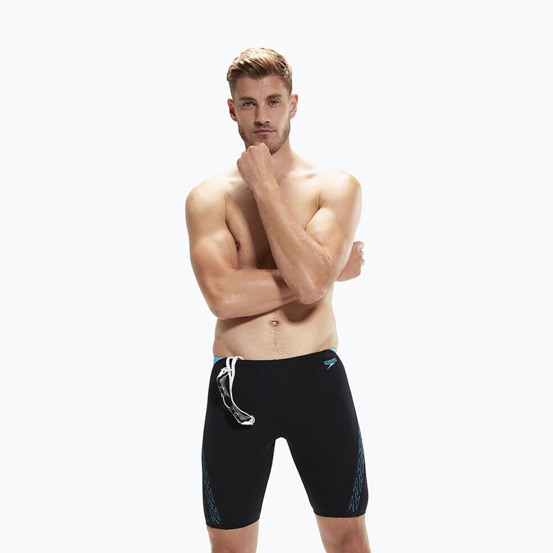 Men's Speedo Hyper Boom Splice Swim Jammer black 8-00303815147 5