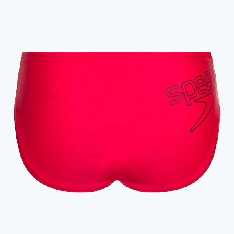 Speedo Logo Brief children's swim briefs red 8-00314914374 2