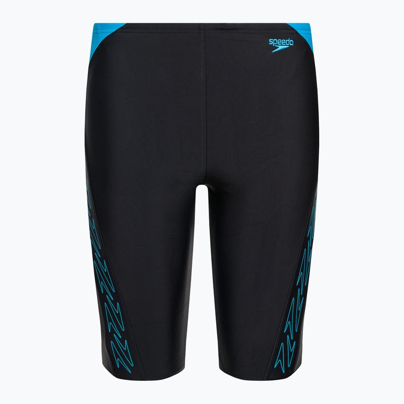 Speedo Hyper Boom Logo Splice Children's Swim Jammer Black 8-00315215176
