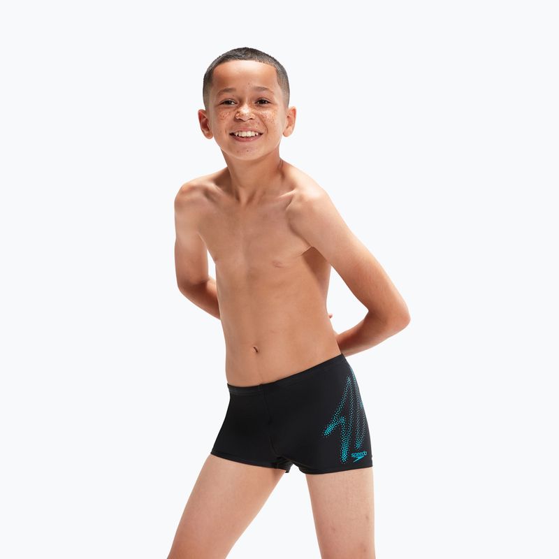 Speedo Hyper Boom Logo Placement Aquashort children's swim trunks black 8-00315415190 5