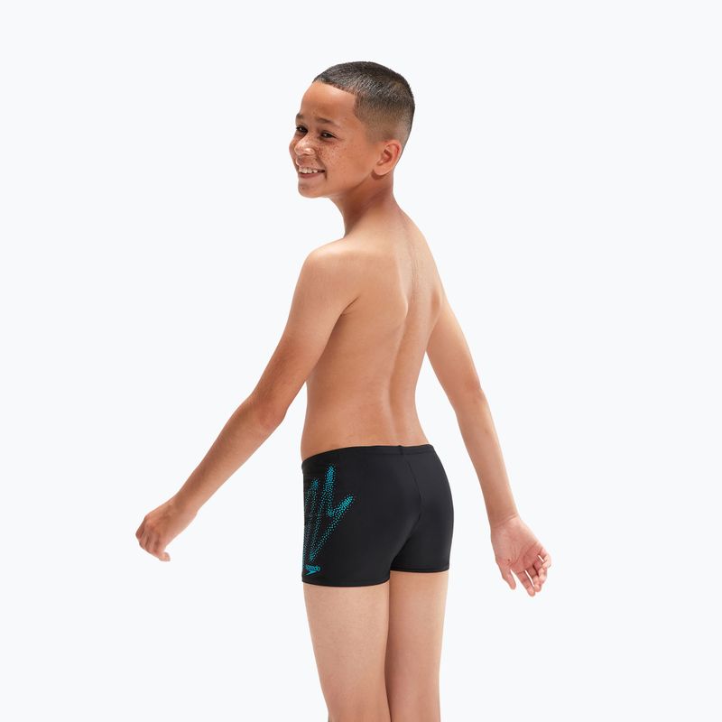 Speedo Hyper Boom Logo Placement Aquashort children's swim trunks black 8-00315415190 6