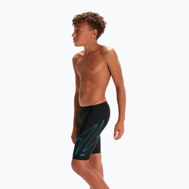 Speedo Hyper Boom Logo Placement Children's Swim Jammer black 8-00315515182 6