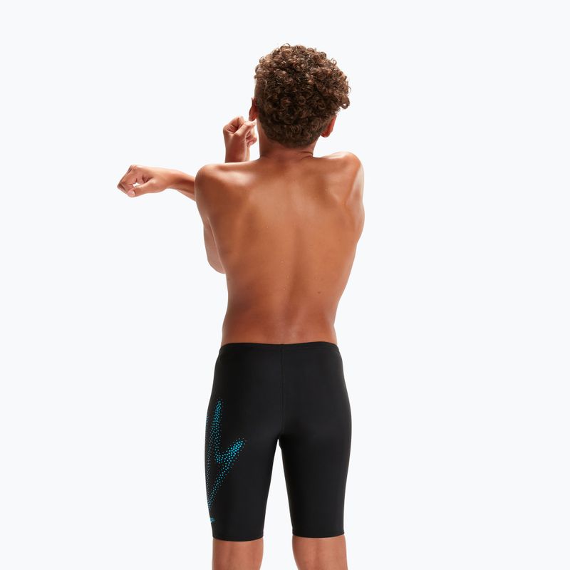 Speedo Hyper Boom Logo Placement Children's Swim Jammer black 8-00315515182 7