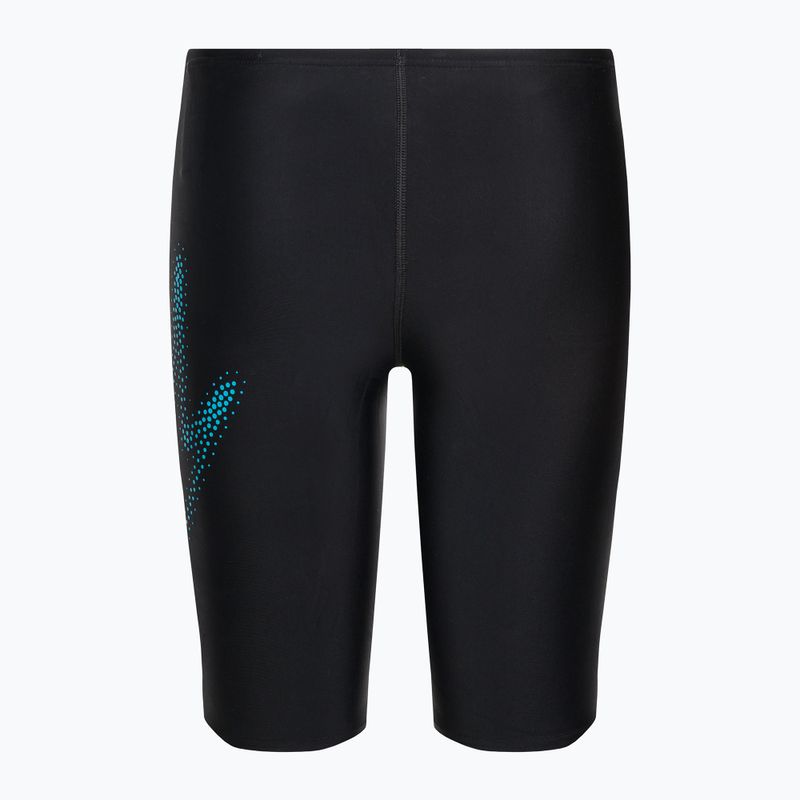 Speedo Hyper Boom Logo Placement Children's Swim Jammer black 8-00315515182 2