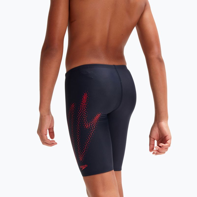Speedo Hyper Boom Logo Placement Children's Swim Jammer navy blue 8-00315515183 7