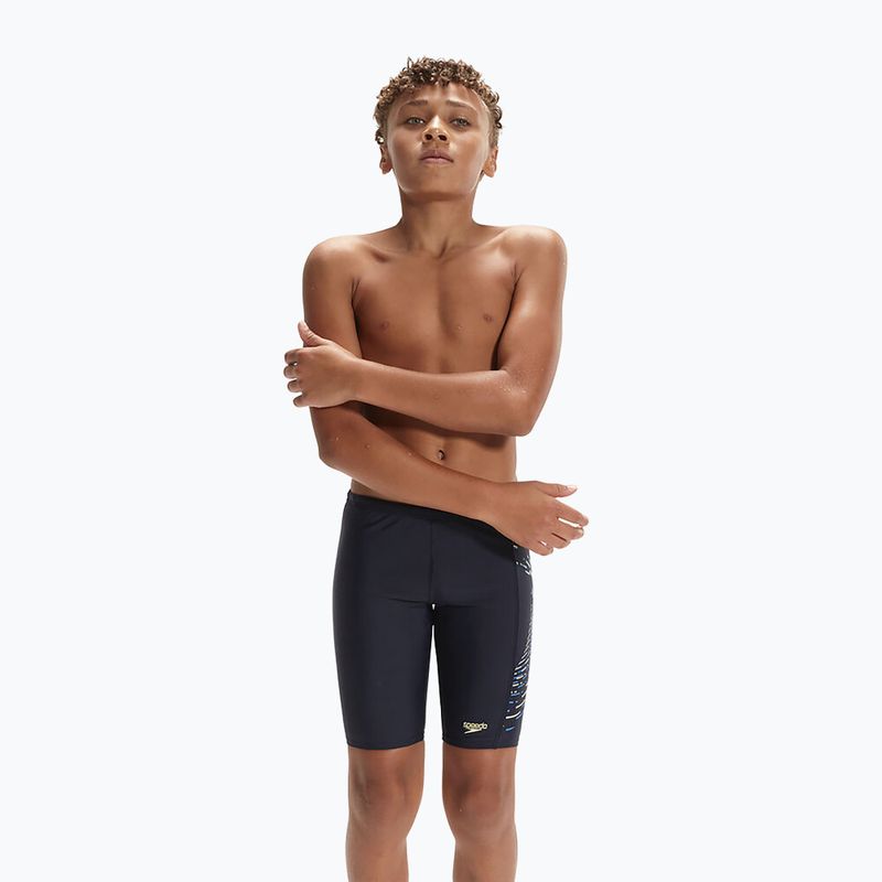 Children's Plastisol Placement Jammer swimwear navy blue 8-00317014378 5