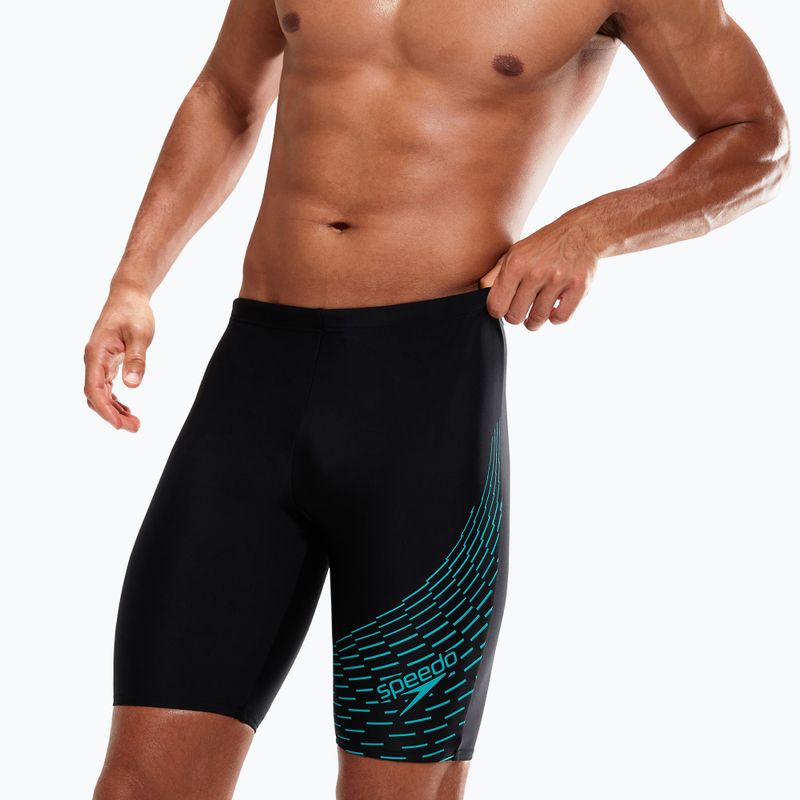 Men's Speedo Medley Logo Swim Jammer black 8-1135506874 9