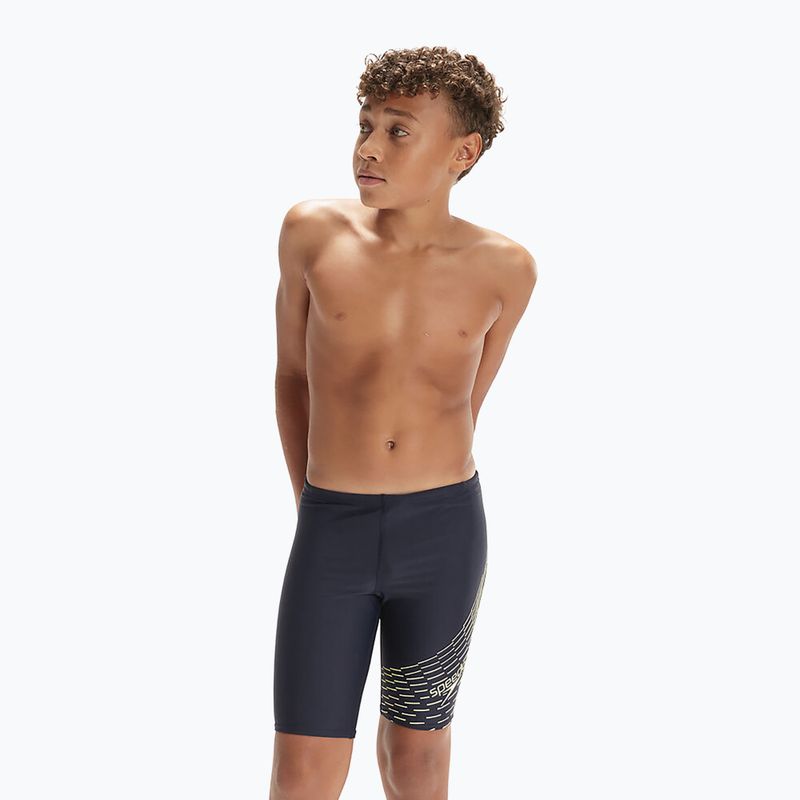 Speedo Medley Logo Children's Swim Jammer navy blue 8-1241106865 4